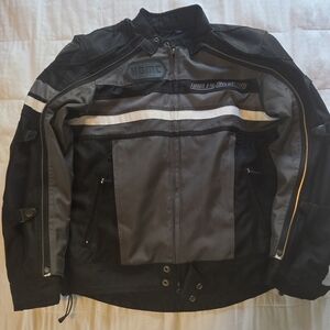 Harley-Davidson Men's Black and Gray Performance 3 In 1 Jacket